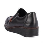 Black wedge heel loafer 53783-00