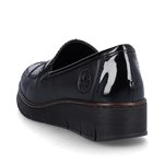 Black wedge heel loafer 53785-00