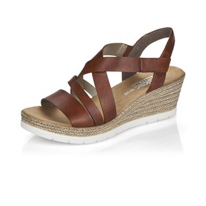 Brown Wedge Heel Sandal 61937-24