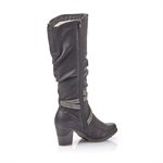Black High Heel Winter Boot 96054-00