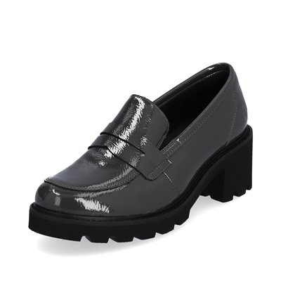 Grey high heel loafer D0A00-45