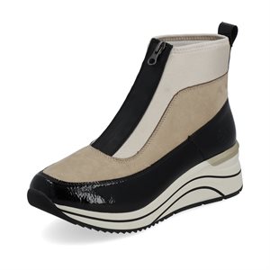 White wedge heel ankle boot D0T71-60
