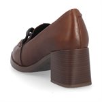 Brown high heel loafer D0V00-22