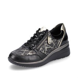 Black Laced Shoe D2400-01