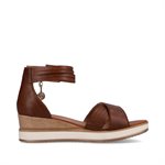 Brown wedge heel sandal D6458-24