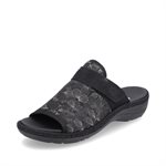 Black slipper sandal D7664-01