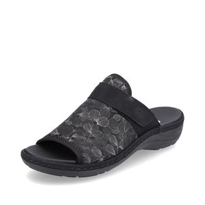Sandale Mule noire D7664-01
