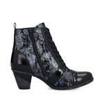 Blue laced high heel ankle boot D8797-14