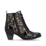 Grey laced high heel ankle boot D8797-90