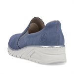 Blue wedge heel loafer N3363-10