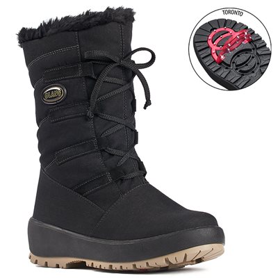 Black boot with pivoting grip Nora