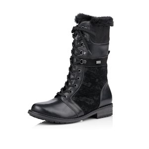 Black Waterproof Winter Boot R5076-02