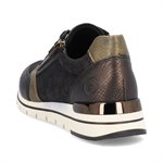 Brown / mettalic laced shoe R6700-90