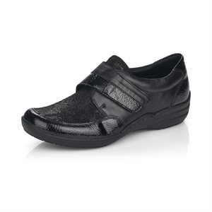 Black Velcro Shoe R7600-02
