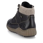 Black lined waterproof ankle boot R8276-01