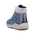 Blue lined waterproof ankle boot R8276-14