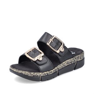 Black slipper sandal V2372-00