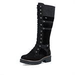 Black waterproof winter knee high boot Y8101-00